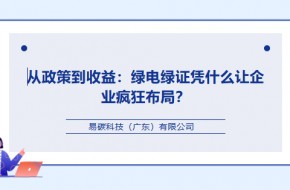 从政策到收益：绿电绿证凭什么让企业疯狂布局？